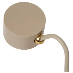 JOLAN - Oplaadbare Bureaulamp - Accu/Batterij - LED Dim to warm - 1x3,5W 2700K/5700K - Taupe*Lucide Flash Sale