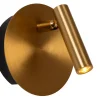JOLIJN - Oplaadbare Bedlamp / Wandlamp - Accu/Batterij - Ø 10,2 cm - LED - 1x2W 3000K - Magnetisch - Mat Goud / Messing*Lucide Sale