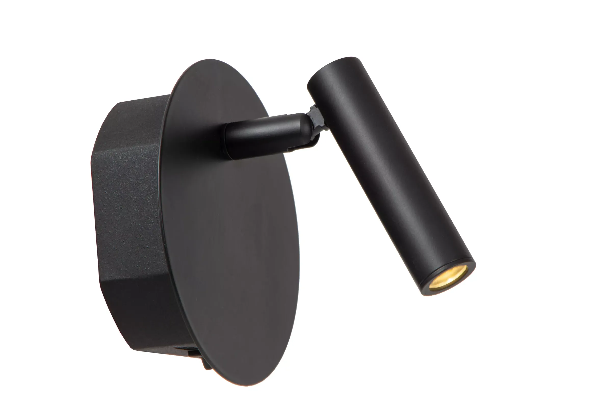 JOLIJN - Oplaadbare Bedlamp / Wandlamp - Accu/Batterij - Ø 10,2 cm - LED - 1x2W 3000K - Magnetisch - Zwart*Lucide Discount