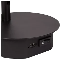 JOLIJN - Oplaadbare Bedlamp / Wandlamp - Accu/Batterij - Ø 10,2 cm - LED - 1x2W 3000K - Magnetisch - Zwart*Lucide Discount