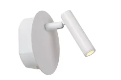 JOLIJN - Oplaadbare Bedlamp / Wandlamp - Accu/Batterij - Ø 10,2 cm - LED - 1x2W 3000K - Magnetisch - Wit*Lucide Best Sale
