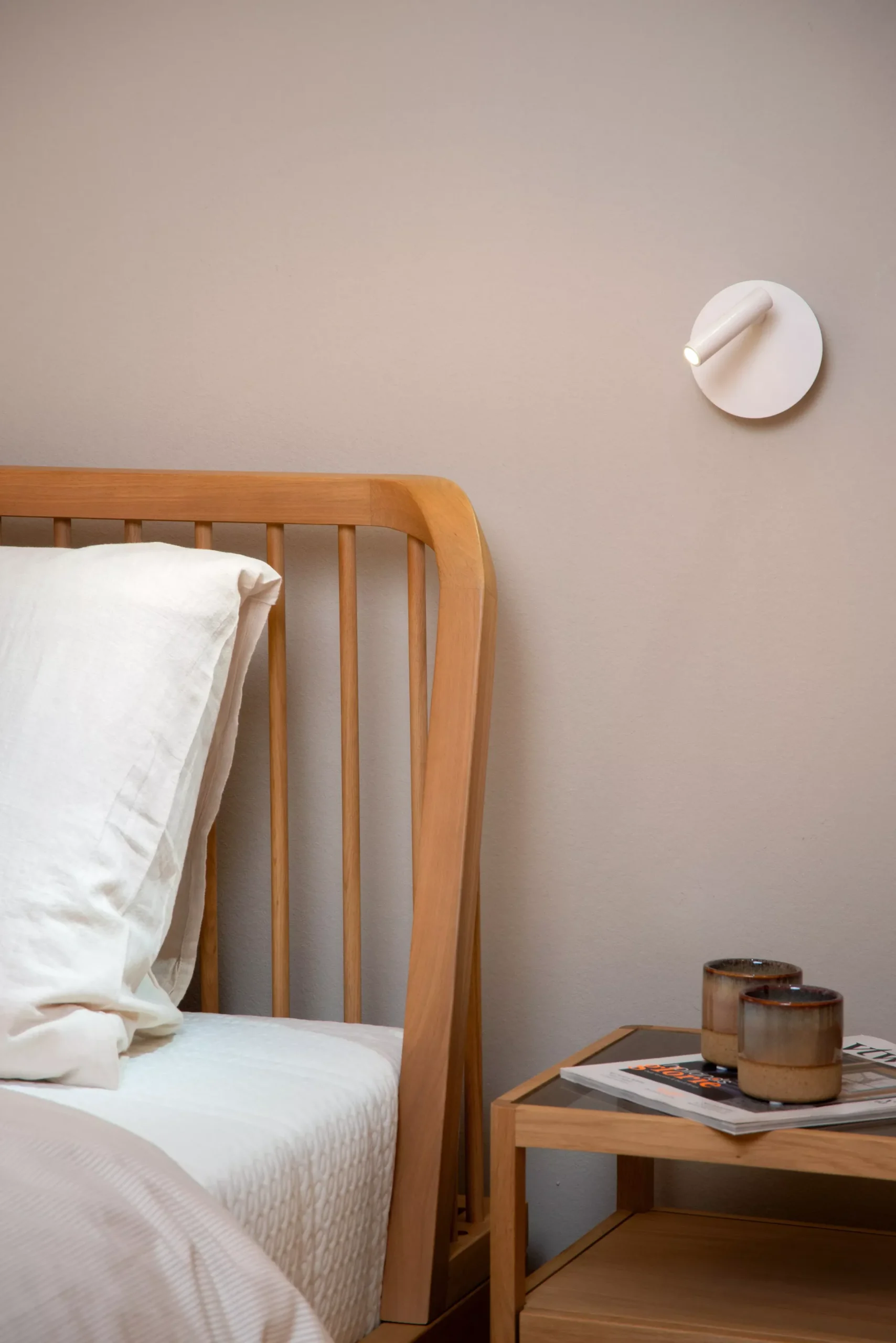 JOLIJN - Oplaadbare Bedlamp / Wandlamp - Accu/Batterij - Ø 10,2 cm - LED - 1x2W 3000K - Magnetisch - Wit*Lucide Best Sale