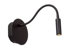 JOLIJN - Oplaadbare Bedlamp / Wandlamp - Accu/Batterij - Ø 11 cm - LED - 1x2W 3000K - Magnetisch - Zwart*Lucide Flash Sale