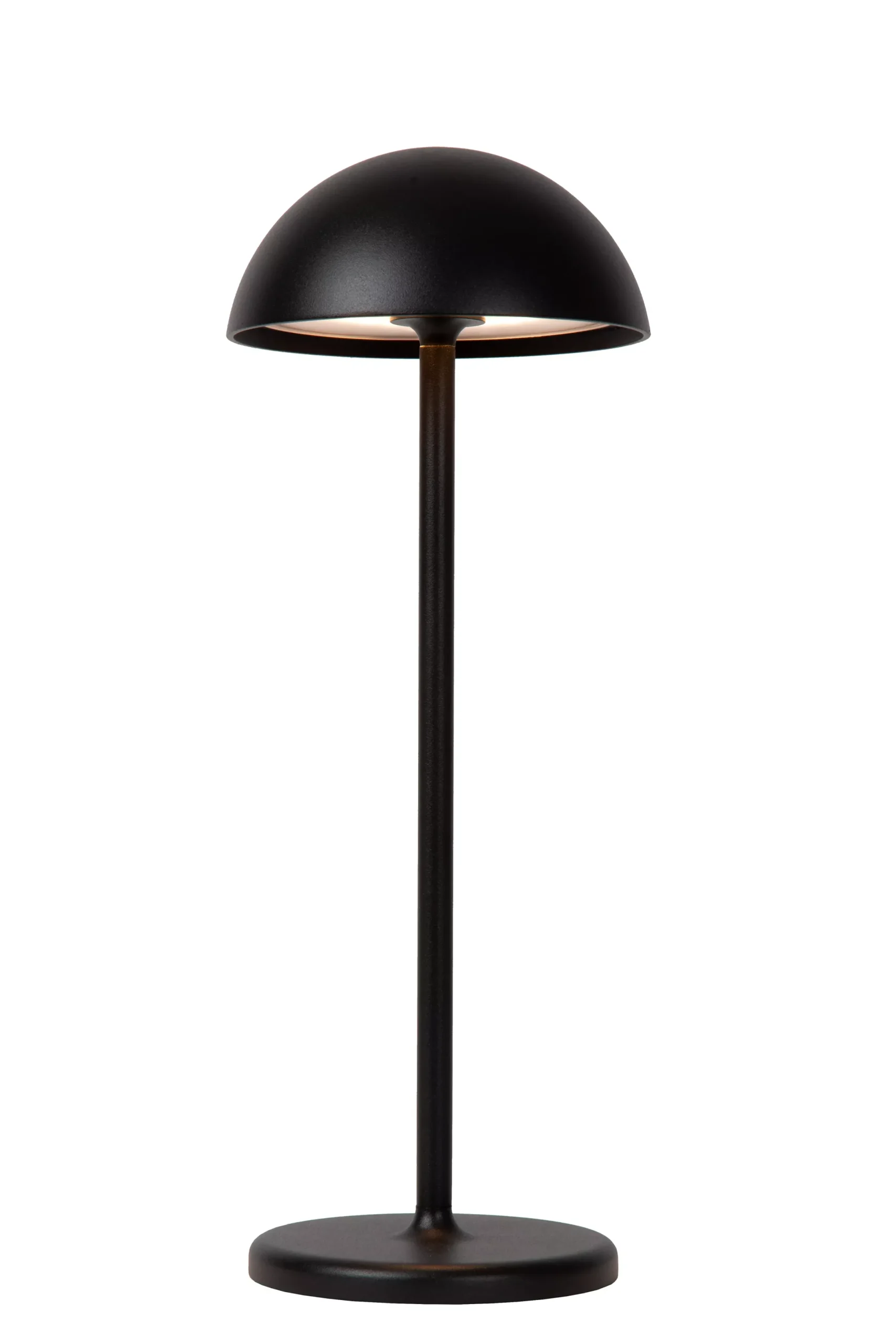JOY - Oplaadbare Tafellamp Binnen/Buiten - Accu/Batterij - Ø 12 cm - LED Dimb. - 1x1,5W 3000K - IP54 - Zwart*Lucide Flash Sale