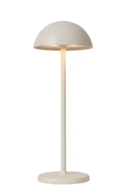 JOY - Oplaadbare Tafellamp Binnen/Buiten - Accu/Batterij - Ø 12 cm - LED Dimb. - 1x1,5W 3000K - IP54 - Wit*Lucide Discount
