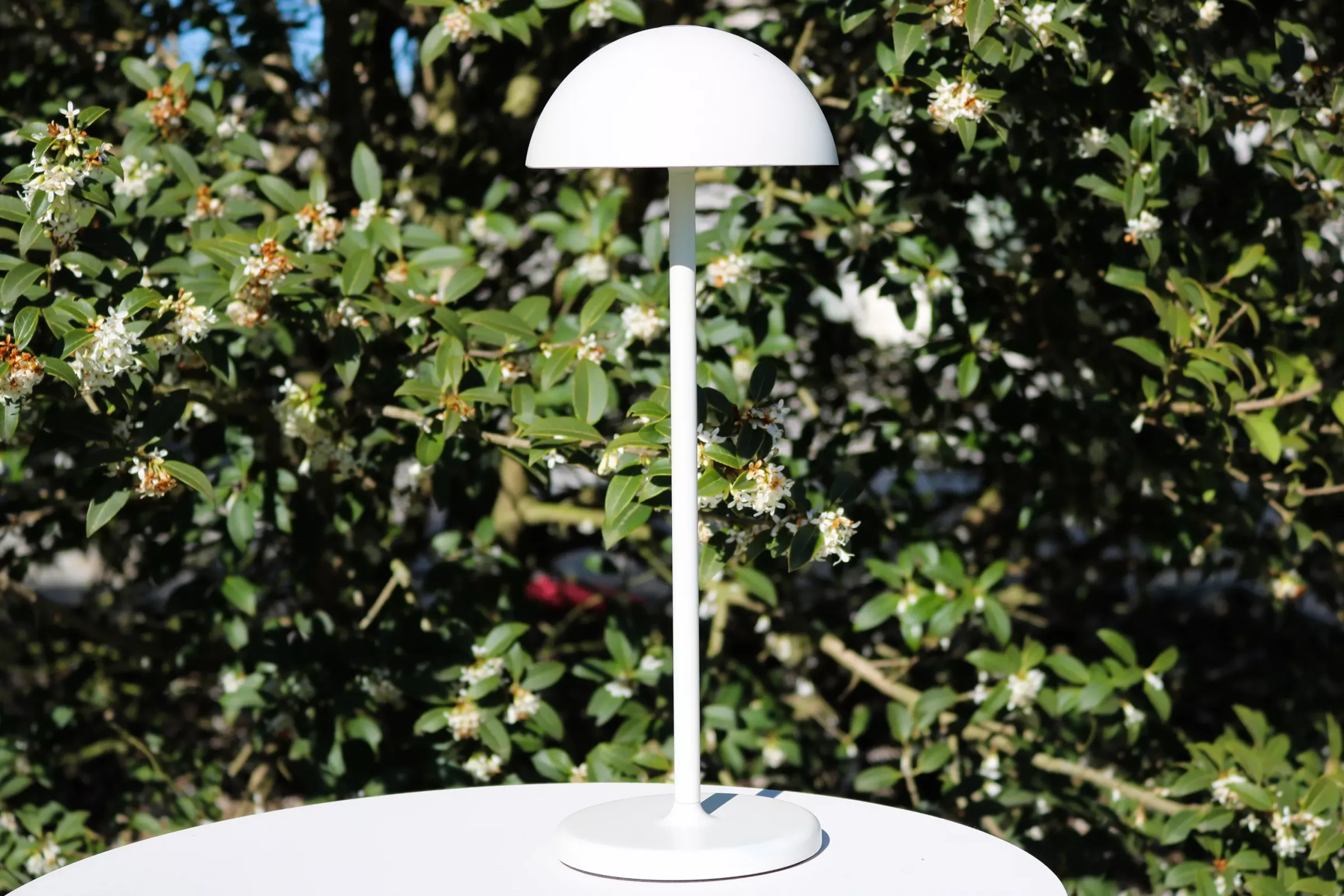 JOY - Oplaadbare Tafellamp Binnen/Buiten - Accu/Batterij - Ø 12 cm - LED Dimb. - 1x1,5W 3000K - IP54 - Wit*Lucide Discount
