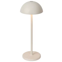 JOY - Oplaadbare Tafellamp Binnen/Buiten - Accu/Batterij - Ø 12 cm - LED Dimb. - 1x1,5W 3000K - IP54 - Wit*Lucide Discount