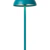 JOY - Oplaadbare Tafellamp Binnen/Buiten - Accu/Batterij - Ø 12 cm - LED Dimb. - 1x1,5W 3000K - IP54 - Turkoois*Lucide Outlet