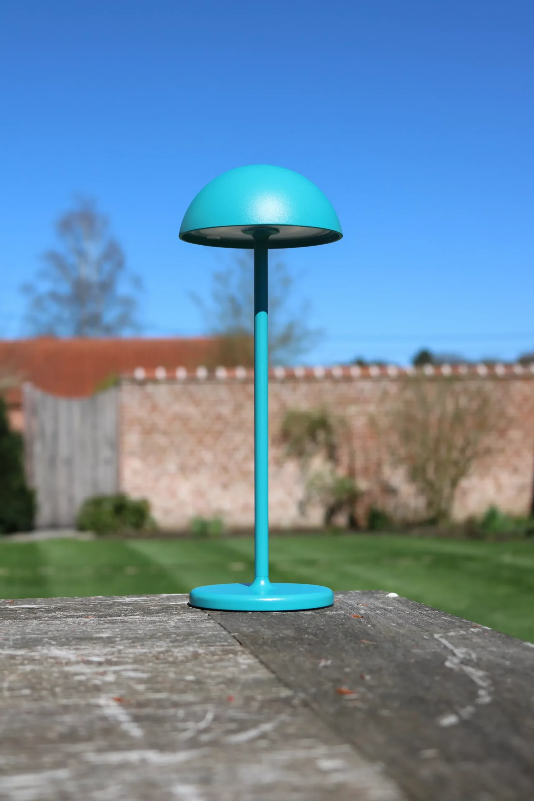 JOY - Oplaadbare Tafellamp Binnen/Buiten - Accu/Batterij - Ø 12 cm - LED Dimb. - 1x1,5W 3000K - IP54 - Turkoois*Lucide Outlet