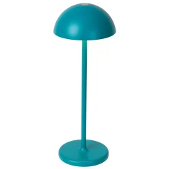 JOY - Oplaadbare Tafellamp Binnen/Buiten - Accu/Batterij - Ø 12 cm - LED Dimb. - 1x1,5W 3000K - IP54 - Turkoois*Lucide Outlet