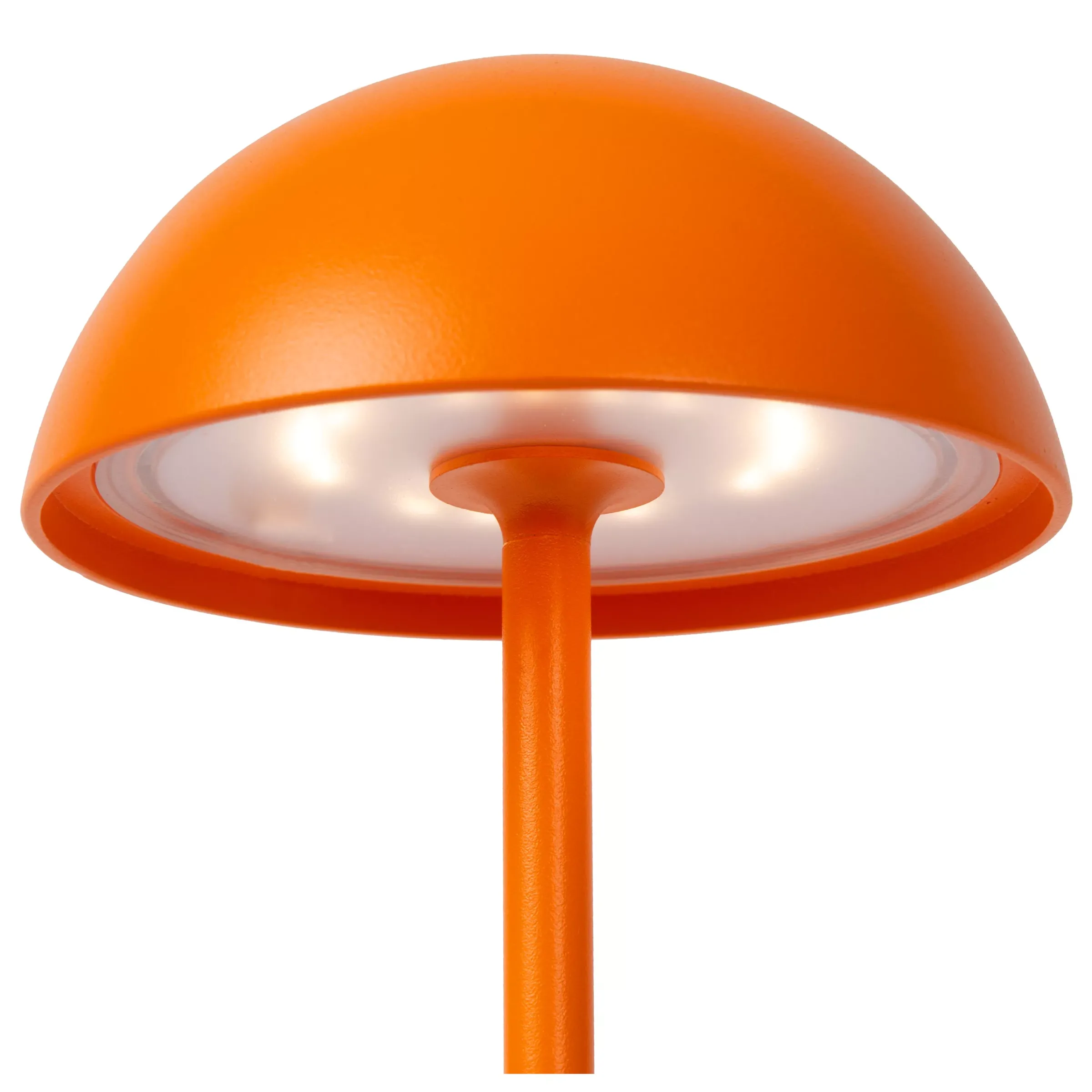 JOY - Oplaadbare Tafellamp Binnen/Buiten - Accu/Batterij - Ø 12 cm - LED Dimb. - 1x1,5W 3000K - IP54 - Oranje*Lucide New