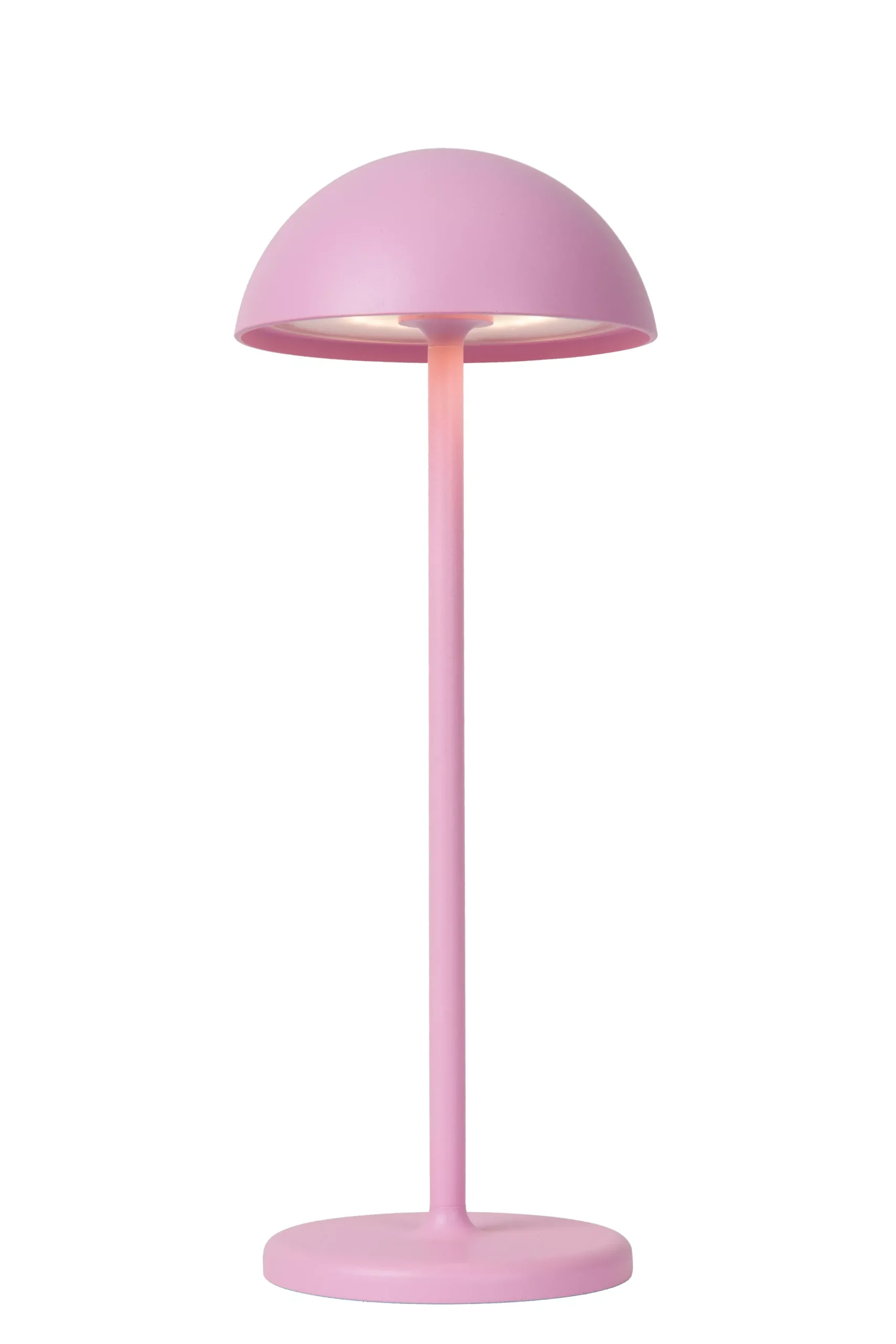 JOY - Oplaadbare Tafellamp Binnen/Buiten - Accu/Batterij - Ø 12 cm - LED Dimb. - 1x1,5W 3000K - IP54 - Roze*Lucide Discount