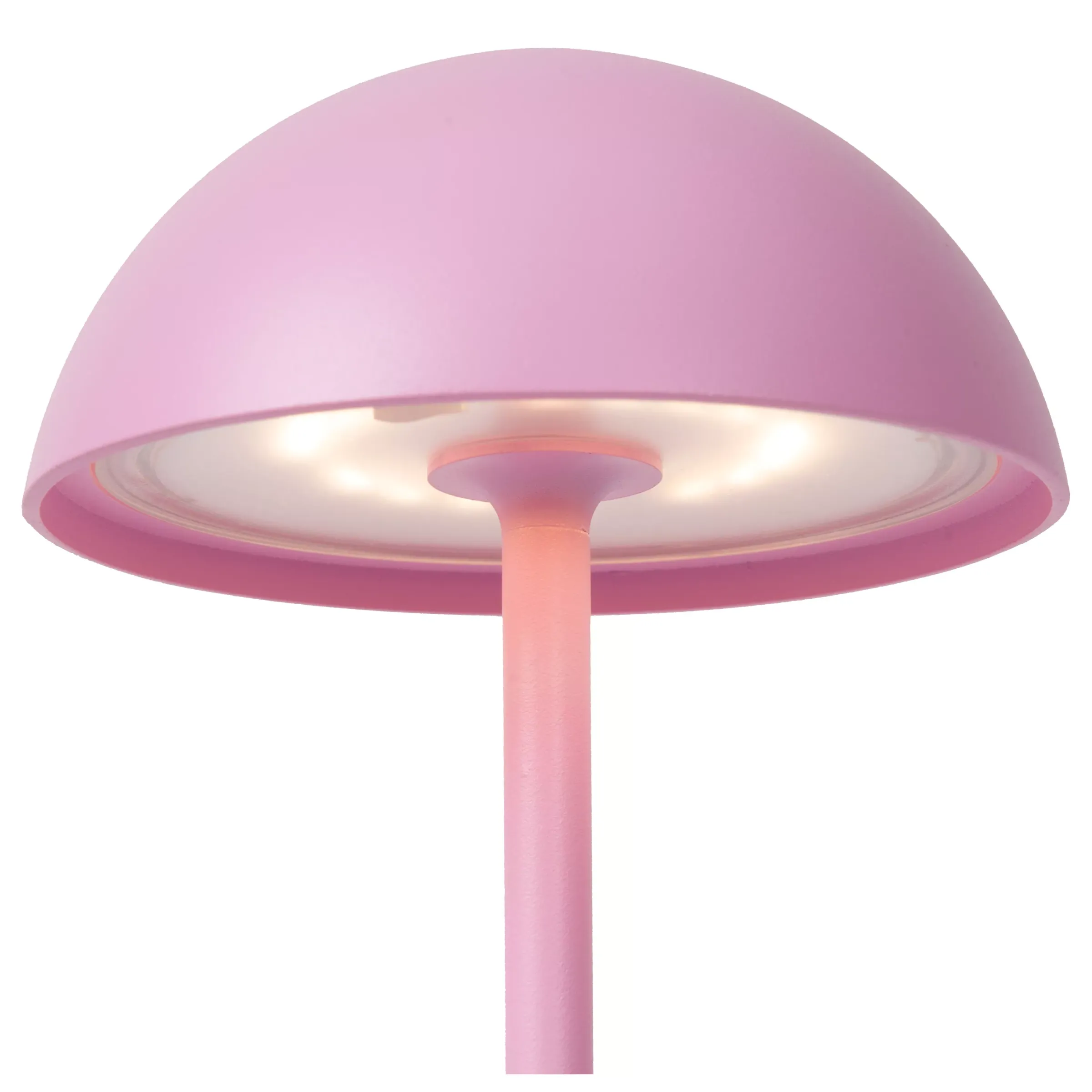 JOY - Oplaadbare Tafellamp Binnen/Buiten - Accu/Batterij - Ø 12 cm - LED Dimb. - 1x1,5W 3000K - IP54 - Roze*Lucide Discount