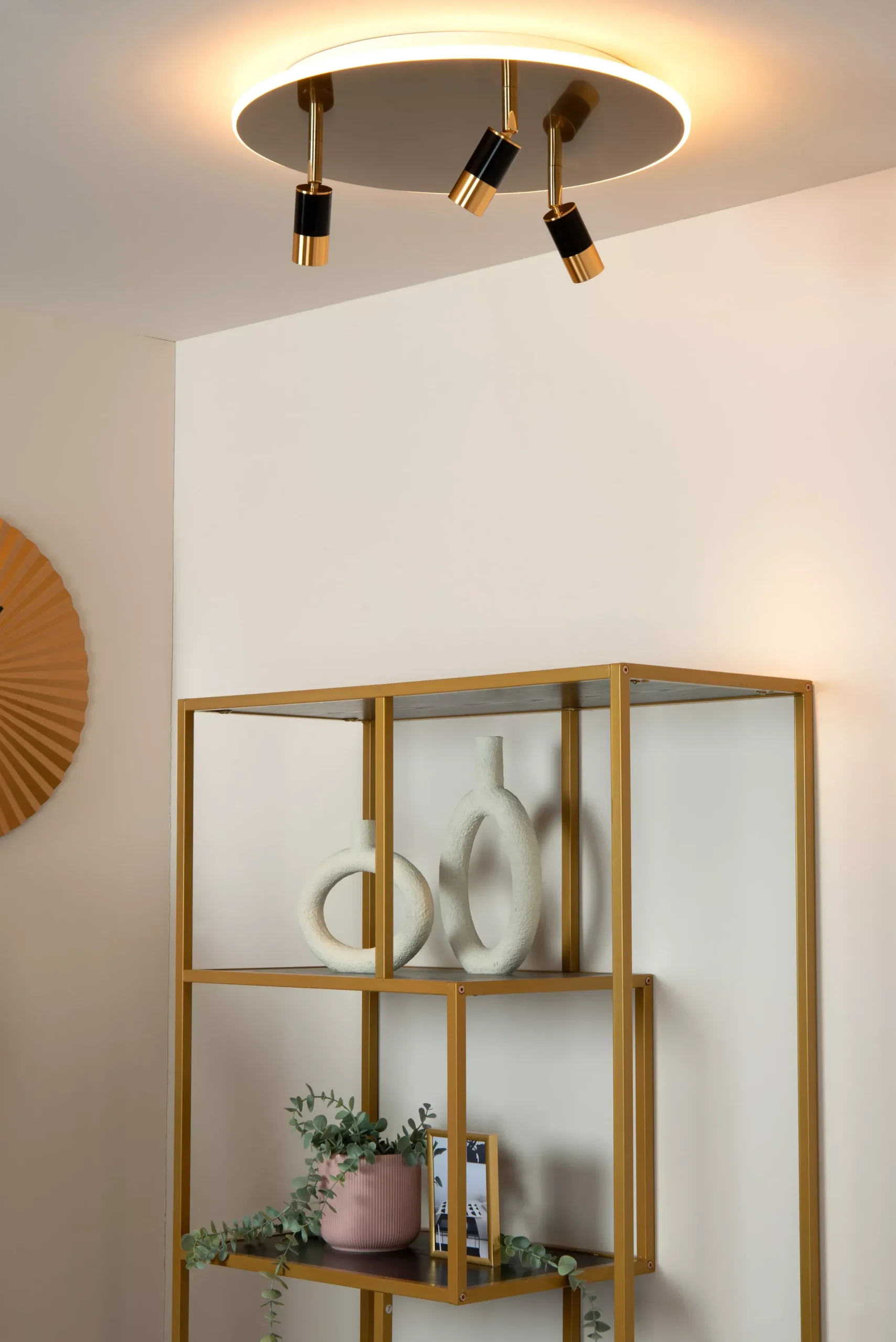 JUBEL - Plafonnière - Ø 48 cm - LED - CCT - 2700K - Mat Goud / Messing*Lucide Online
