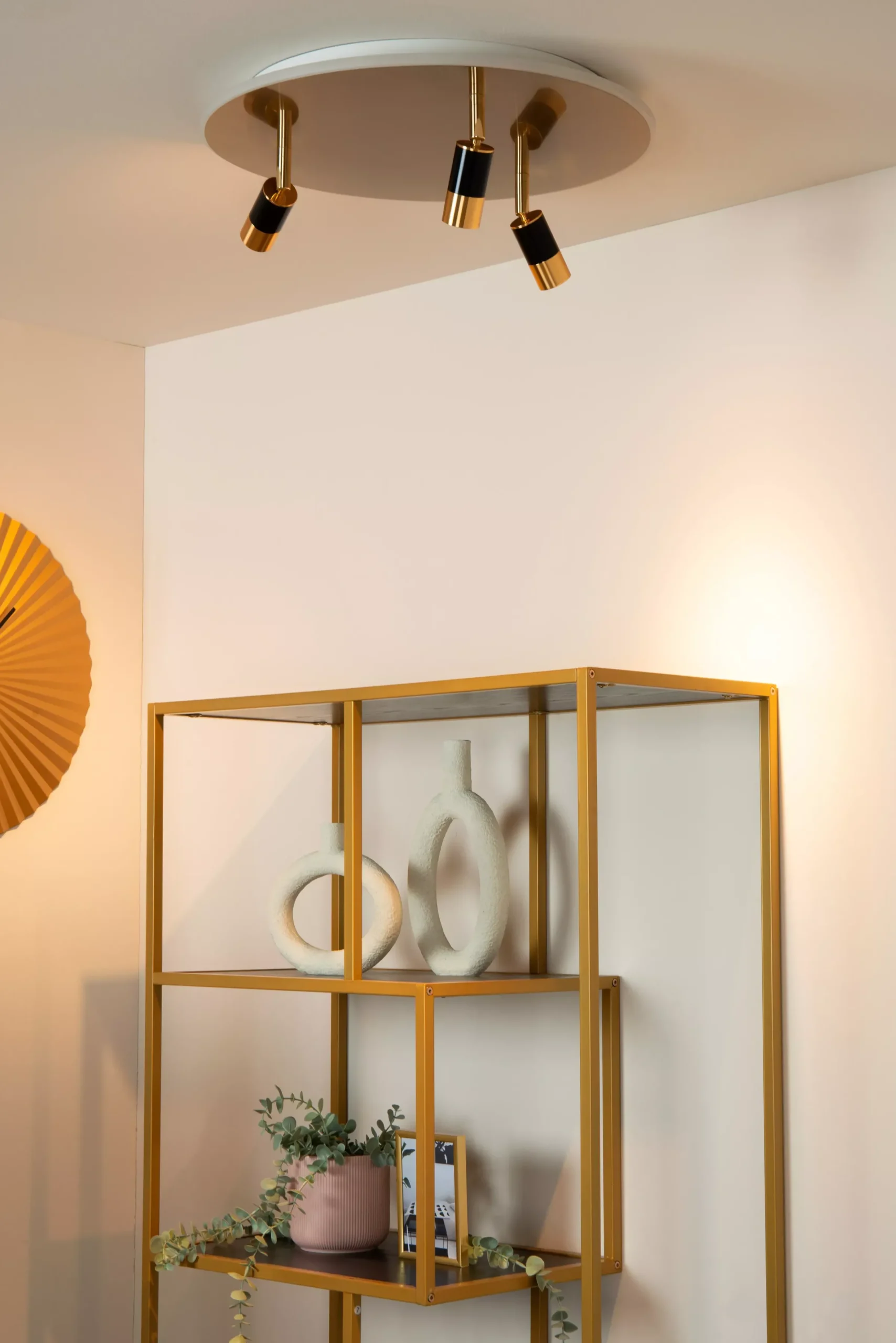 JUBEL - Plafonnière - Ø 48 cm - LED - CCT - 2700K - Mat Goud / Messing*Lucide Online