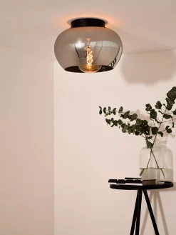 JUDI - Plafonnière - Ø 30,5 cm - 1xE27 - Fumé*Lucide Shop
