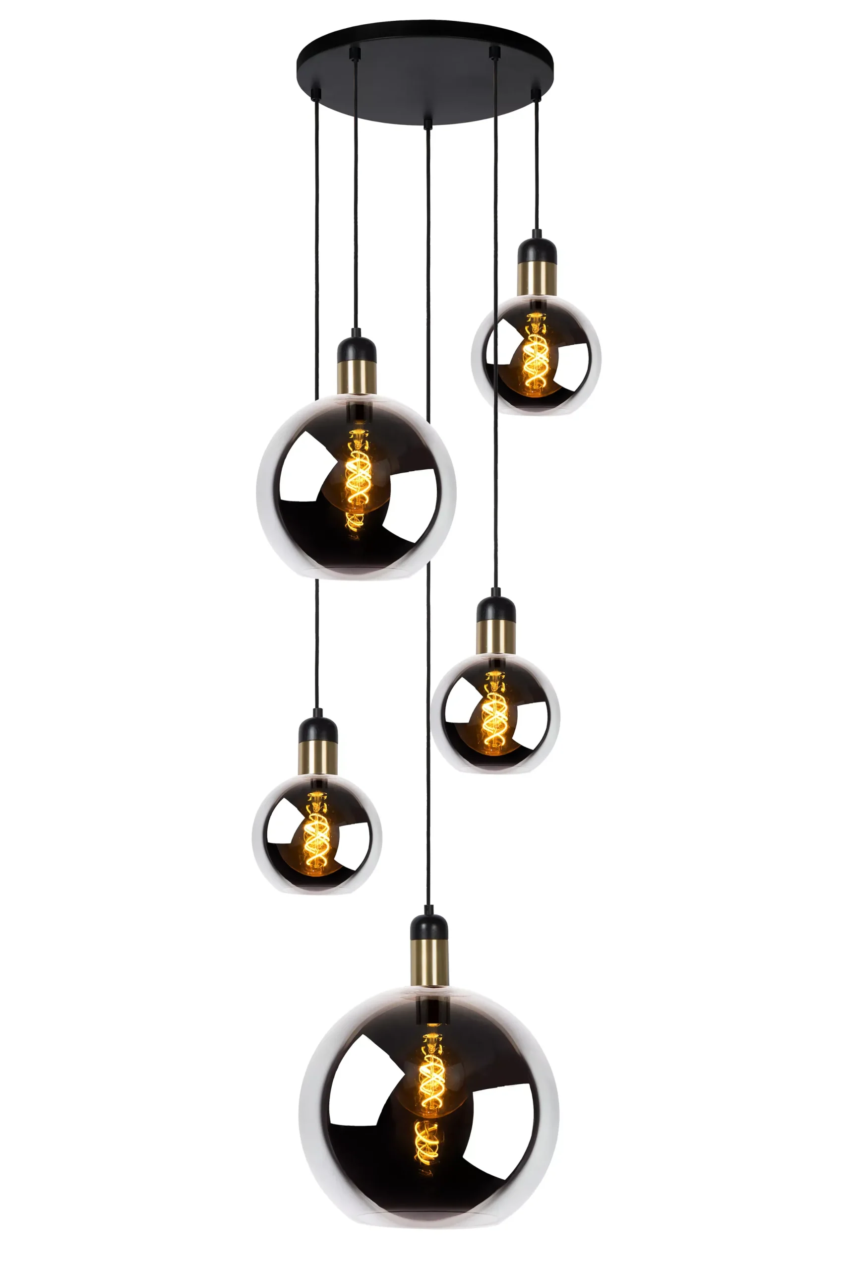 JULIUS - Hanglamp - 5xE27 - Fumé*Lucide Online