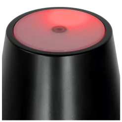 JUSTIN - Oplaadbare Tafellamp Binnen/Buiten - Accu/Batterij - Ø 11 cm - LED Dimb. - CCT - 1x2,2W 2700K/3000K - IP54 - Zwart*Lucide Online