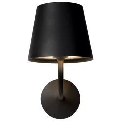 JUSTIN - Wandlamp Binnen/Buiten - LED Dimb. - 1x7W 3000K - IP65 - Zwart*Lucide New