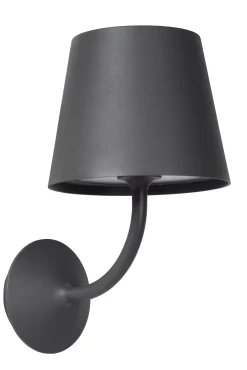 JUSTIN - Wandlamp Binnen/Buiten - LED Dimb. - 1x7W 3000K - IP65 - Zwart*Lucide New