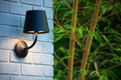 JUSTIN - Wandlamp Binnen/Buiten - LED Dimb. - 1x7W 3000K - IP65 - Zwart*Lucide New