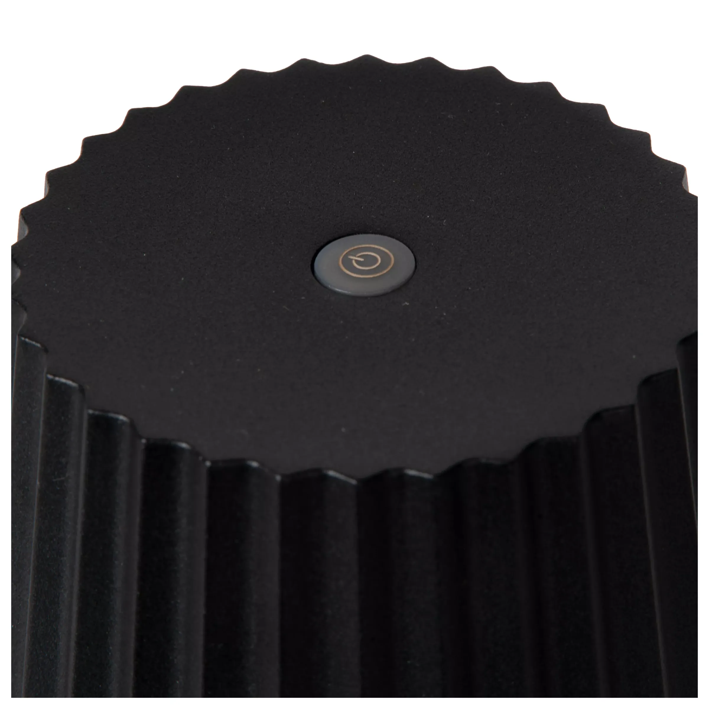 JUSTINE - Oplaadbare Tafellamp Binnen/Buiten - Accu/Batterij - LED Dimb. - 1x2W 2700K - IP54 - Met draadloos oplaadstation - Zwart*Lucide Discount