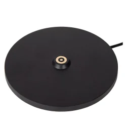 JUSTINE - Oplaadbare Tafellamp Binnen/Buiten - Accu/Batterij - LED Dimb. - 1x2W 2700K - IP54 - Met draadloos oplaadstation - Zwart*Lucide Discount