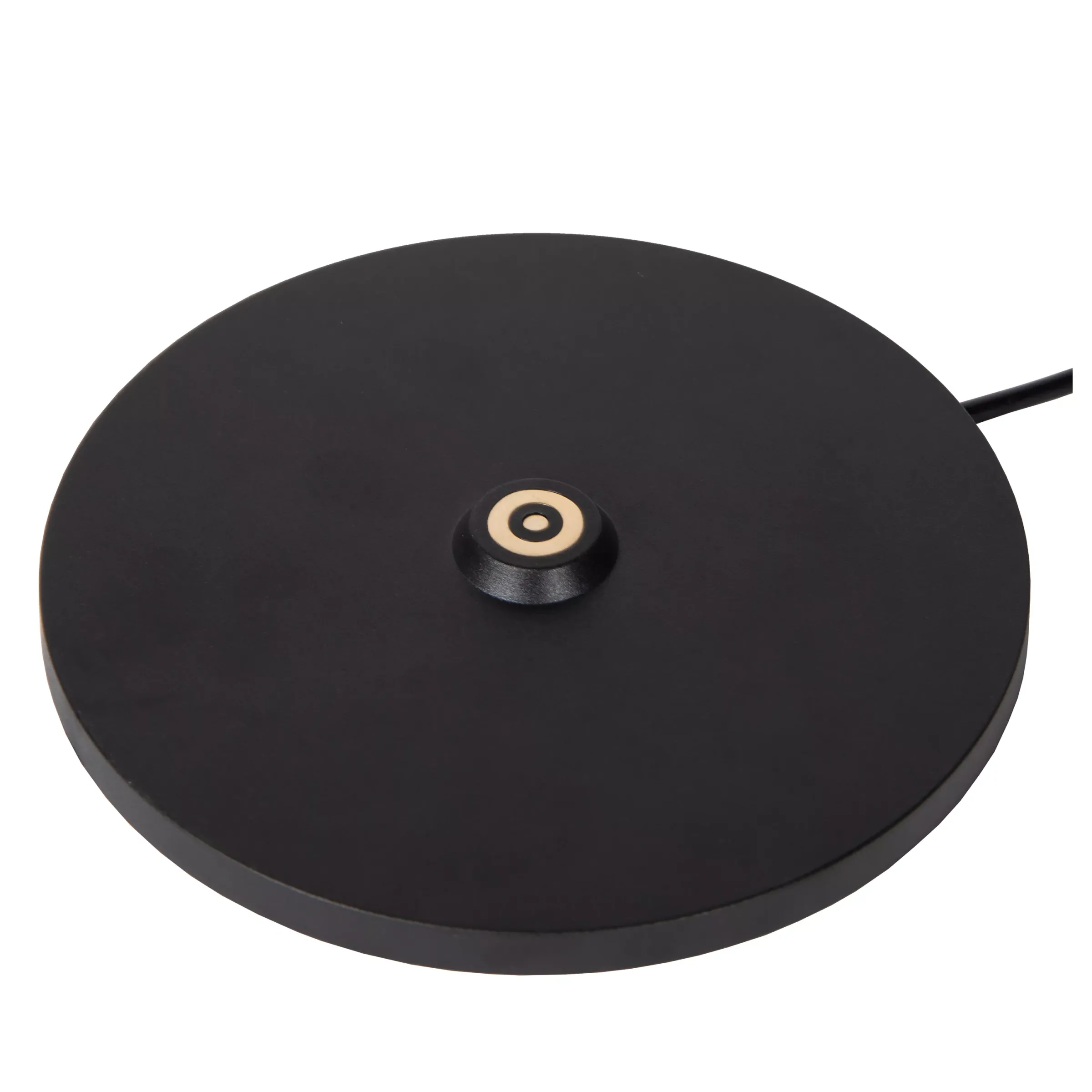 JUSTINE - Oplaadbare Tafellamp Binnen/Buiten - Accu/Batterij - LED Dimb. - 1x2W 2700K - IP54 - Met draadloos oplaadstation - Zwart*Lucide Discount