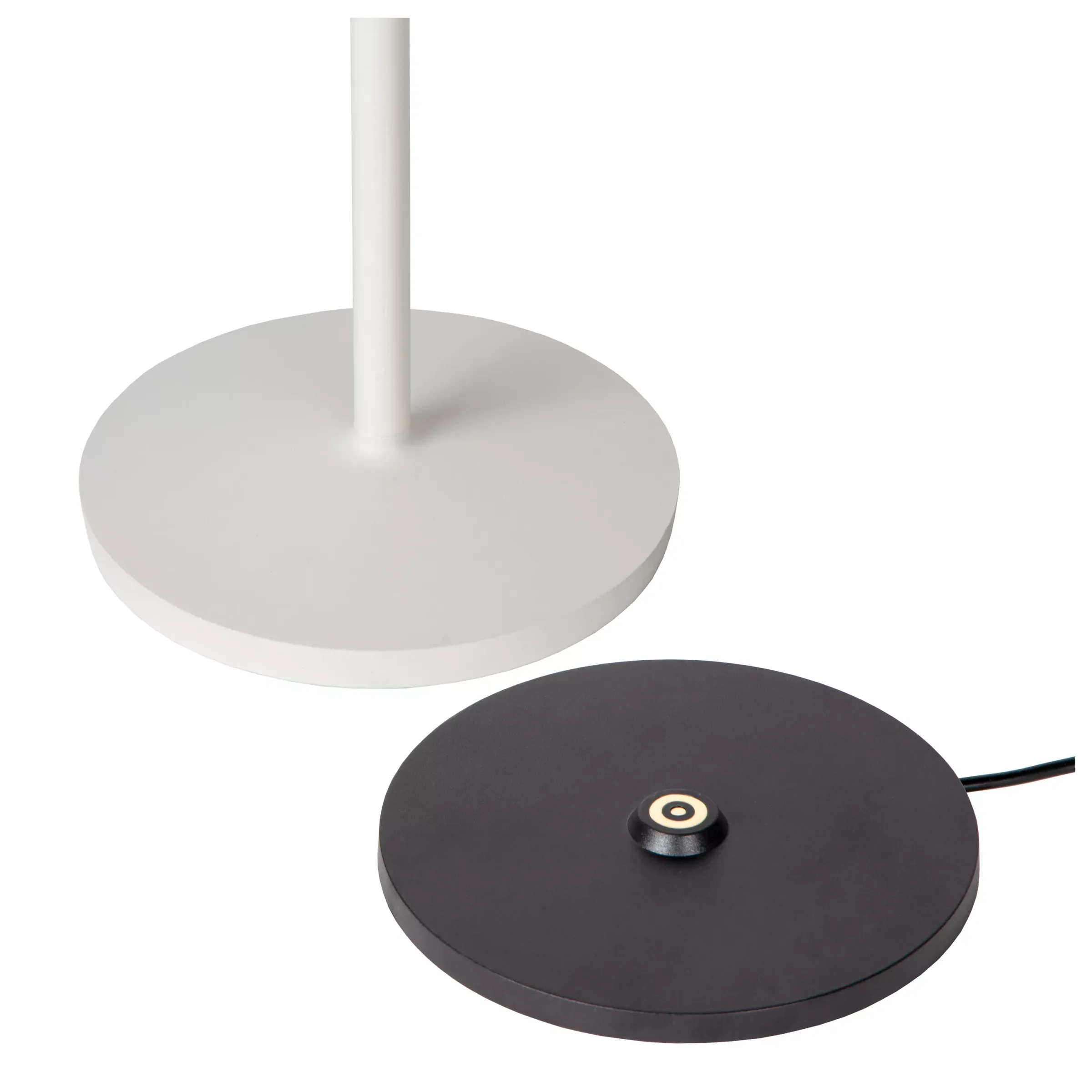 JUSTINE - Oplaadbare Tafellamp Binnen/Buiten - Accu/Batterij - LED Dimb. - 1x2W 2700K - IP54 - Met draadloos oplaadstation - Wit*Lucide Sale