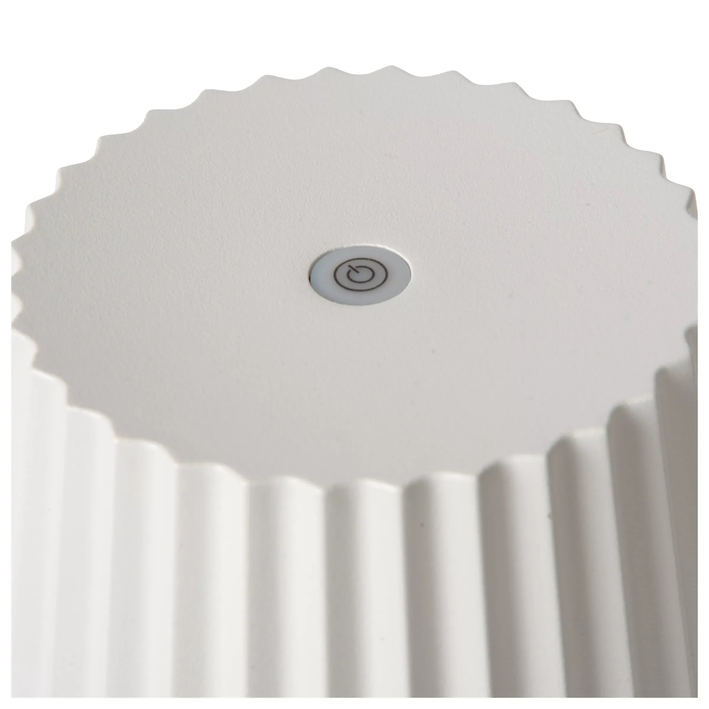 JUSTINE - Oplaadbare Tafellamp Binnen/Buiten - Accu/Batterij - LED Dimb. - 1x2W 2700K - IP54 - Met draadloos oplaadstation - Wit*Lucide Sale