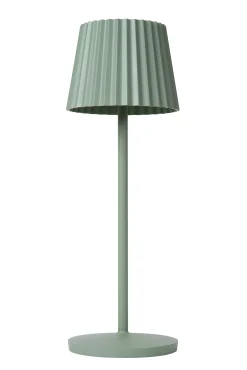 JUSTINE - Oplaadbare Tafellamp Binnen/Buiten - Accu/Batterij - LED Dimb. - 1x2W 2700K - IP54 - Met draadloos oplaadstation - Groen*Lucide Flash Sale