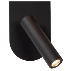 KELLY - Bedlamp / Wandlamp - LED - 1x3,5W 3000K - Zwart*Lucide Discount