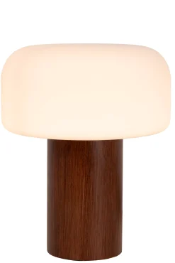 KENAN - Tafellamp - Ø 22 cm - 1xE14 - Hout*Lucide Hot