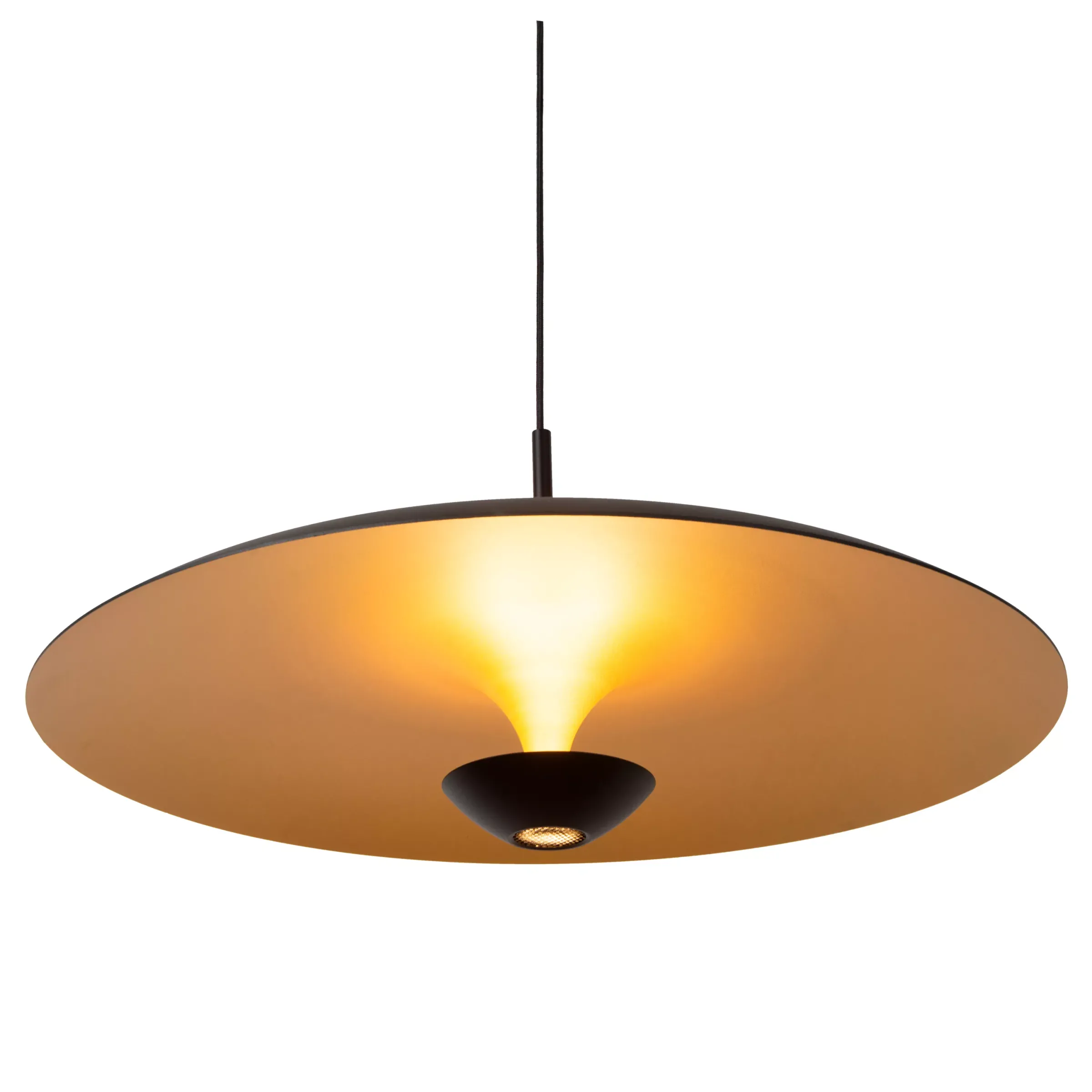 KENNETH - Hanglamp - Ø 60 cm - LED Dimb. - 1x16W 2700K - Zwart*Lucide New
