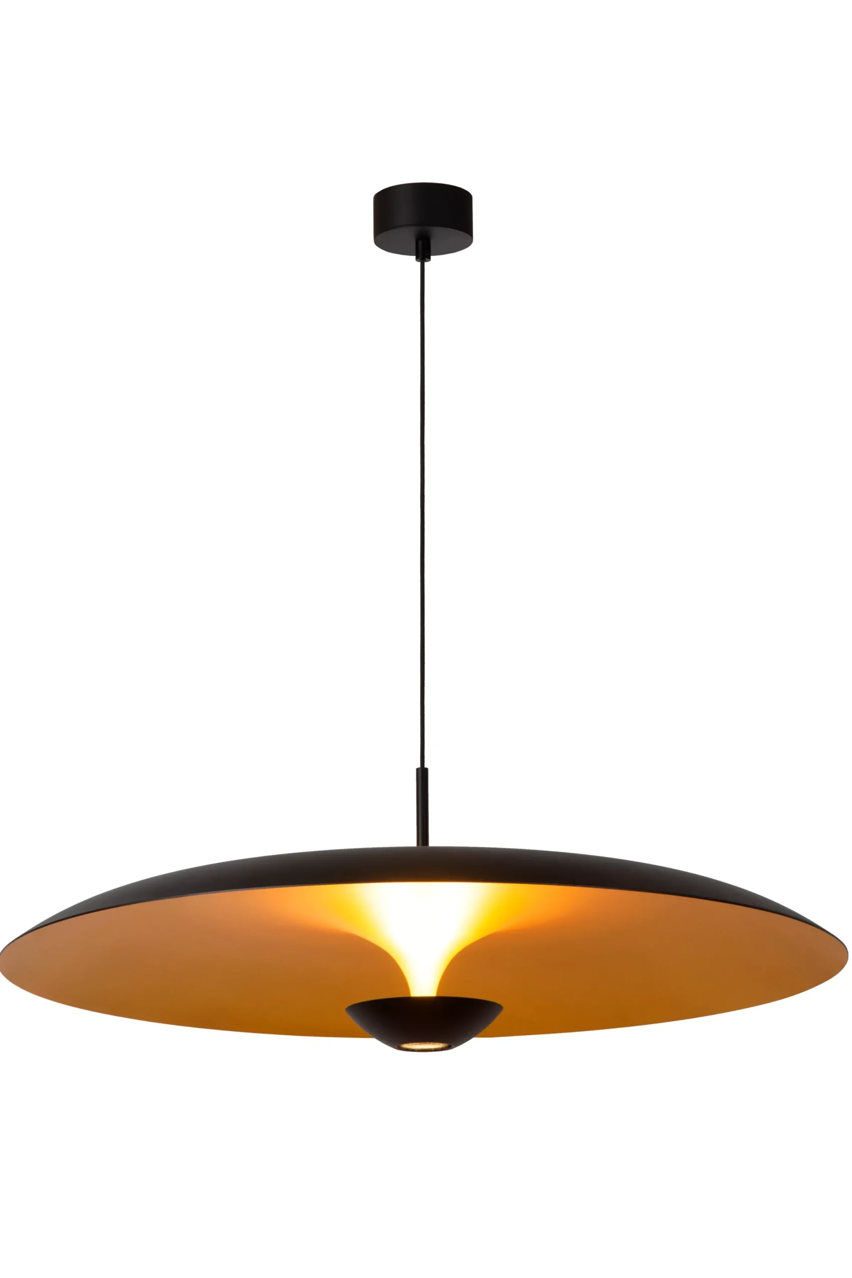 KENNETH - Hanglamp - Ø 80 cm - LED Dimb. - 1x22W 2700K - Zwart*Lucide New