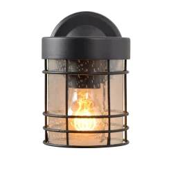 KEPPEL - Wandlamp Binnen/Buiten - 1xE27 - IP23 - Zwart*Lucide Best Sale