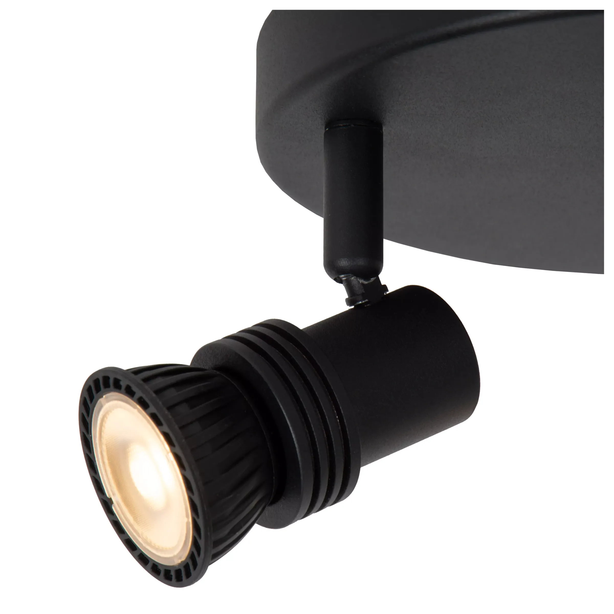 KIANTI - Plafondspot - Ø 21 cm - 3xGU10 - Zwart*Lucide Online
