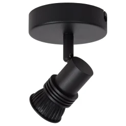 KIANTI - Wandspot / Wandlamp - Ø 10 cm - 1xGU10 - Zwart*Lucide Store