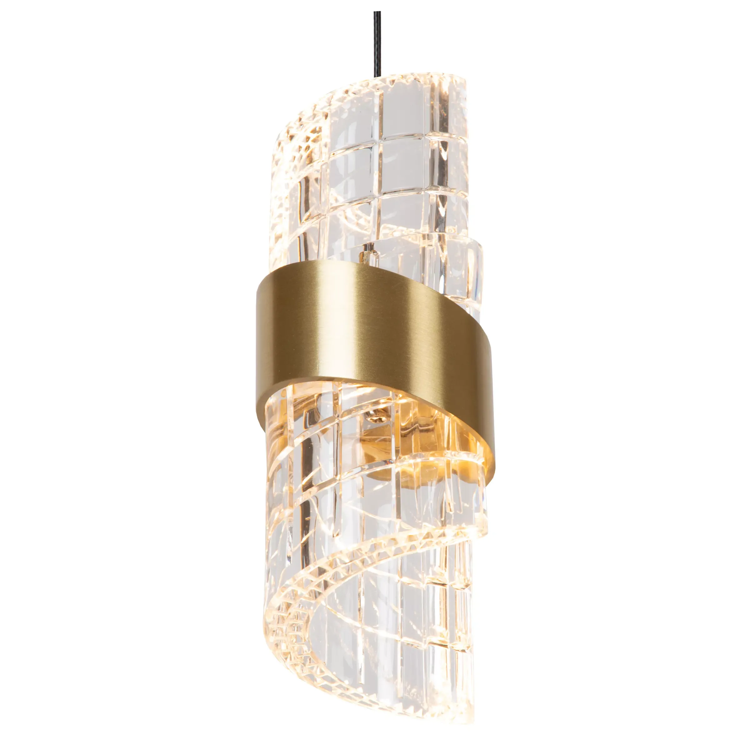 KLIGANDE - Hanglamp - Ø 13 cm - LED - 1x9W 2700K - Mat Goud / Messing*Lucide Outlet