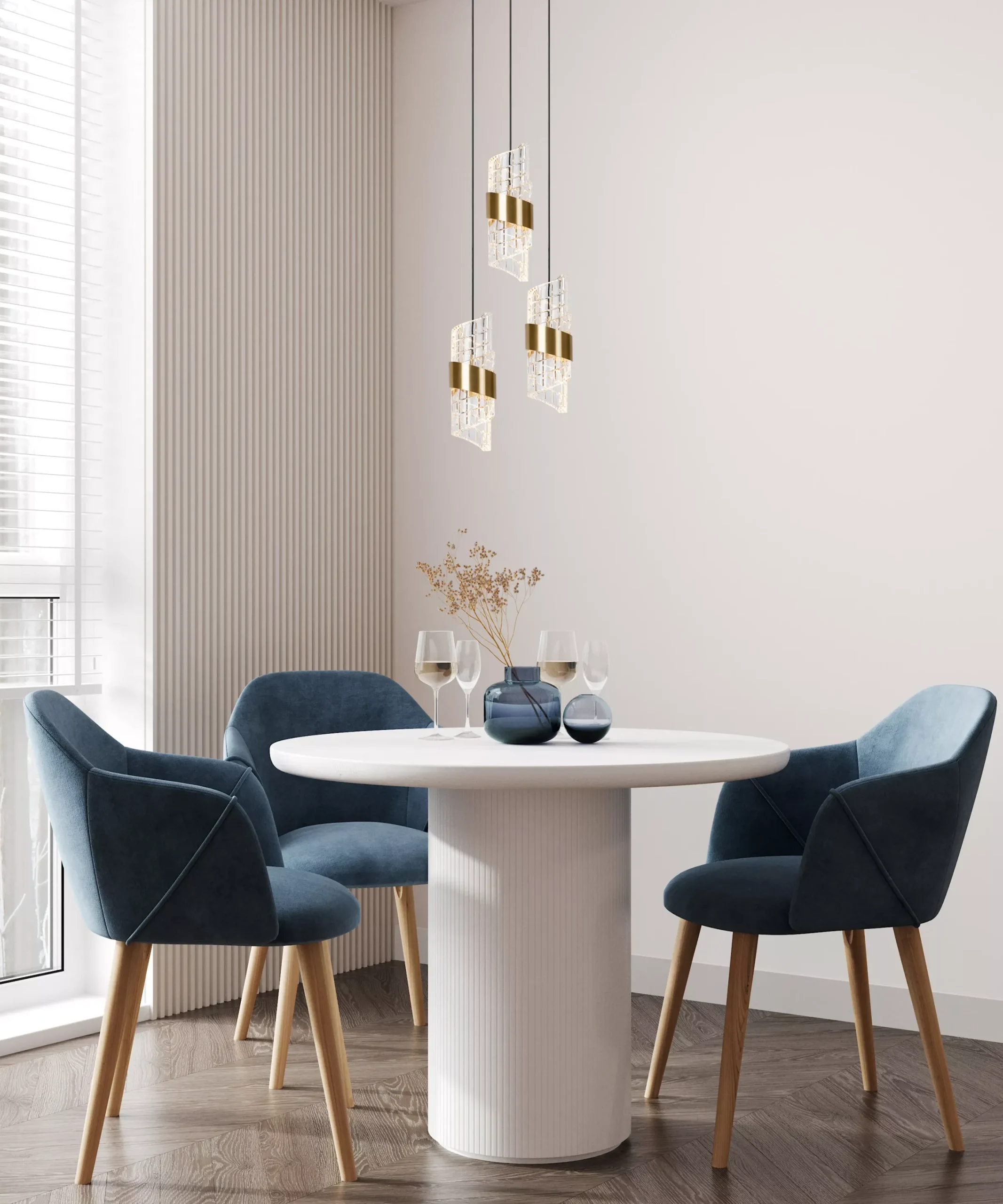 KLIGANDE - Hanglamp - Ø 25 cm - LED Dimb. - 3x8W 2700K - Mat Goud / Messing*Lucide Hot