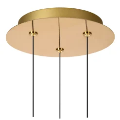 KLIGANDE - Hanglamp - Ø 25 cm - LED Dimb. - 3x8W 2700K - Mat Goud / Messing*Lucide Hot
