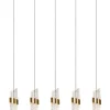 KLIGANDE - Hanglamp - LED Dimb. - 5x7,8W 2700K - Mat Goud / Messing*Lucide Best Sale