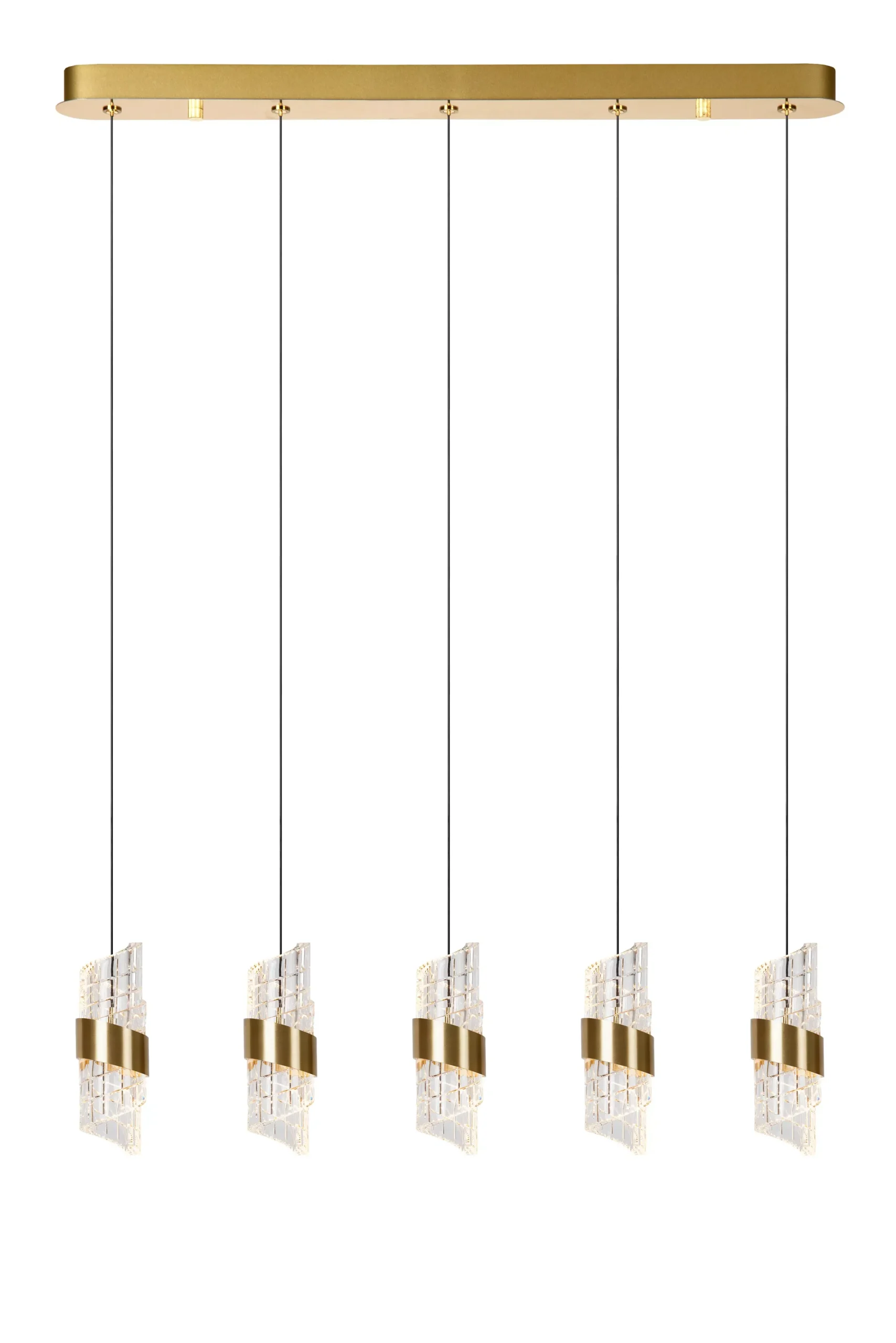 KLIGANDE - Hanglamp - LED Dimb. - 5x7,8W 2700K - Mat Goud / Messing*Lucide Best Sale