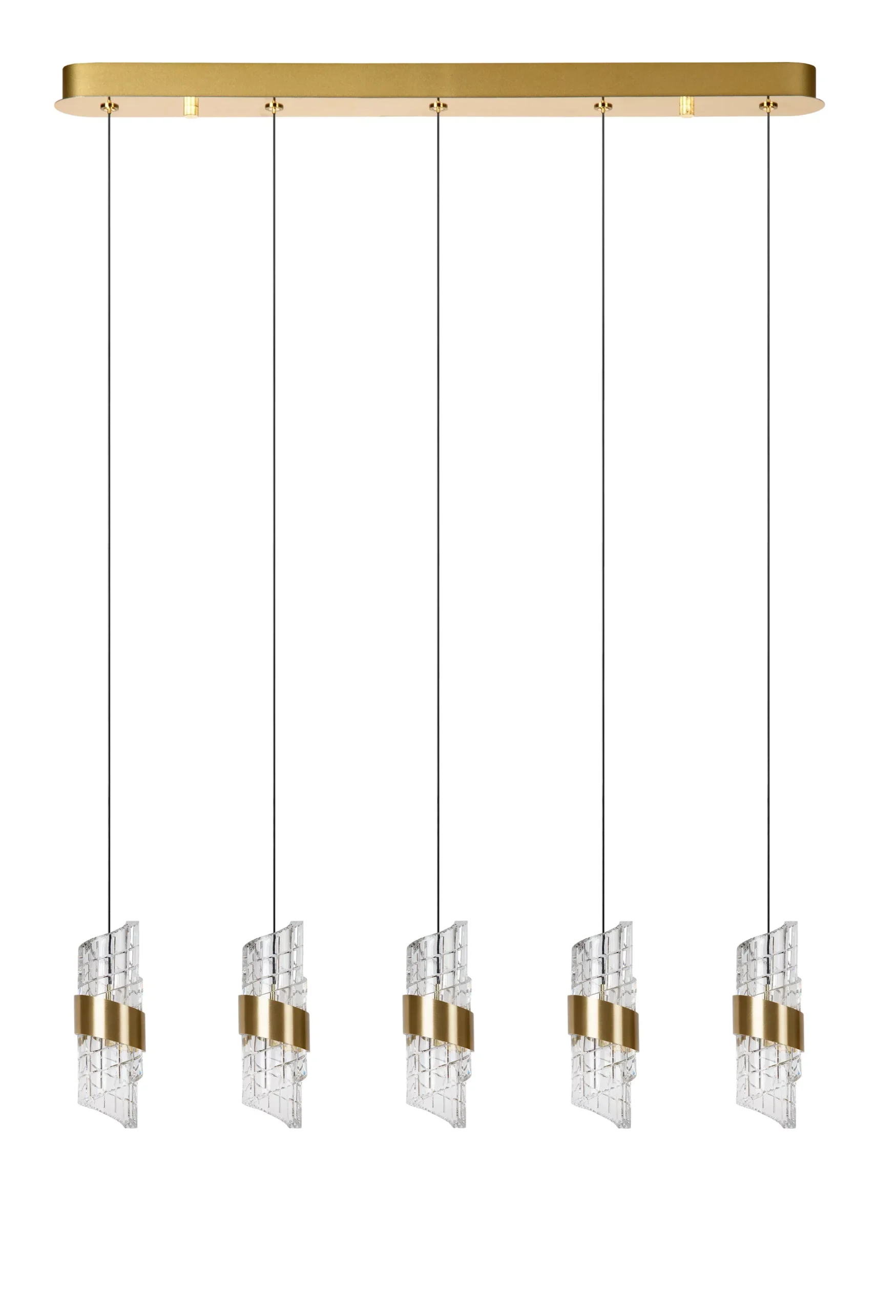 KLIGANDE - Hanglamp - LED Dimb. - 5x7,8W 2700K - Mat Goud / Messing*Lucide Best Sale