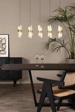 KLIGANDE - Hanglamp - LED Dimb. - 5x7,8W 2700K - Mat Goud / Messing*Lucide Best Sale