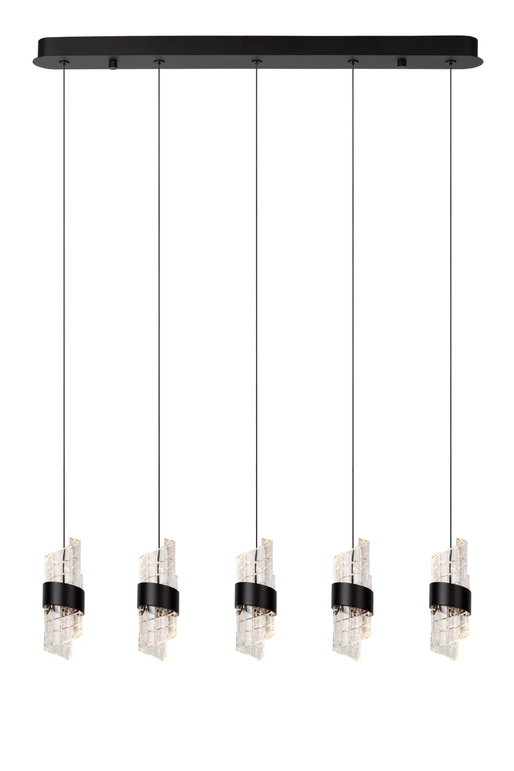 KLIGANDE - Hanglamp - LED Dimb. - 5x7,8W 2700K - Zwart*Lucide Hot