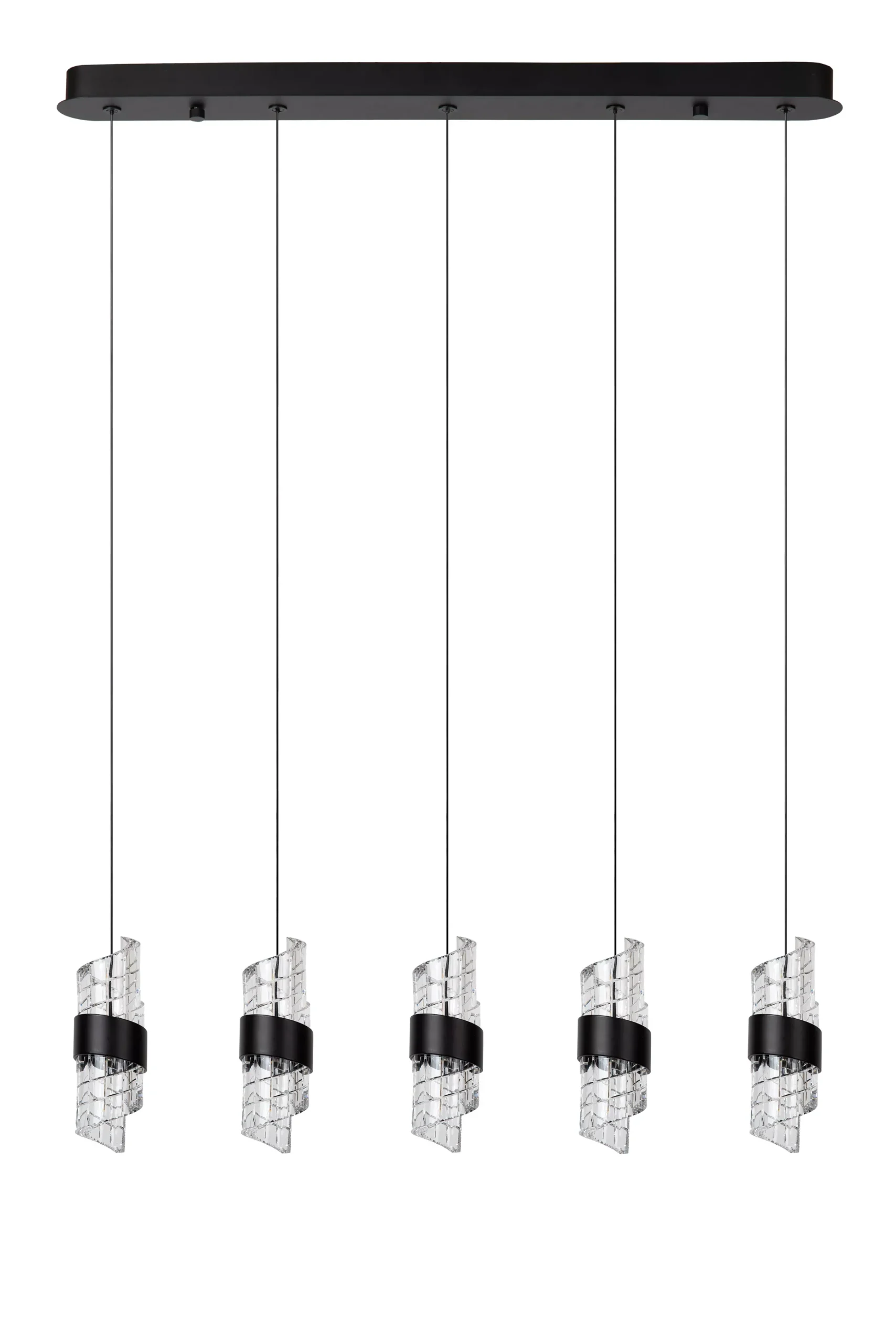 KLIGANDE - Hanglamp - LED Dimb. - 5x7,8W 2700K - Zwart*Lucide Hot