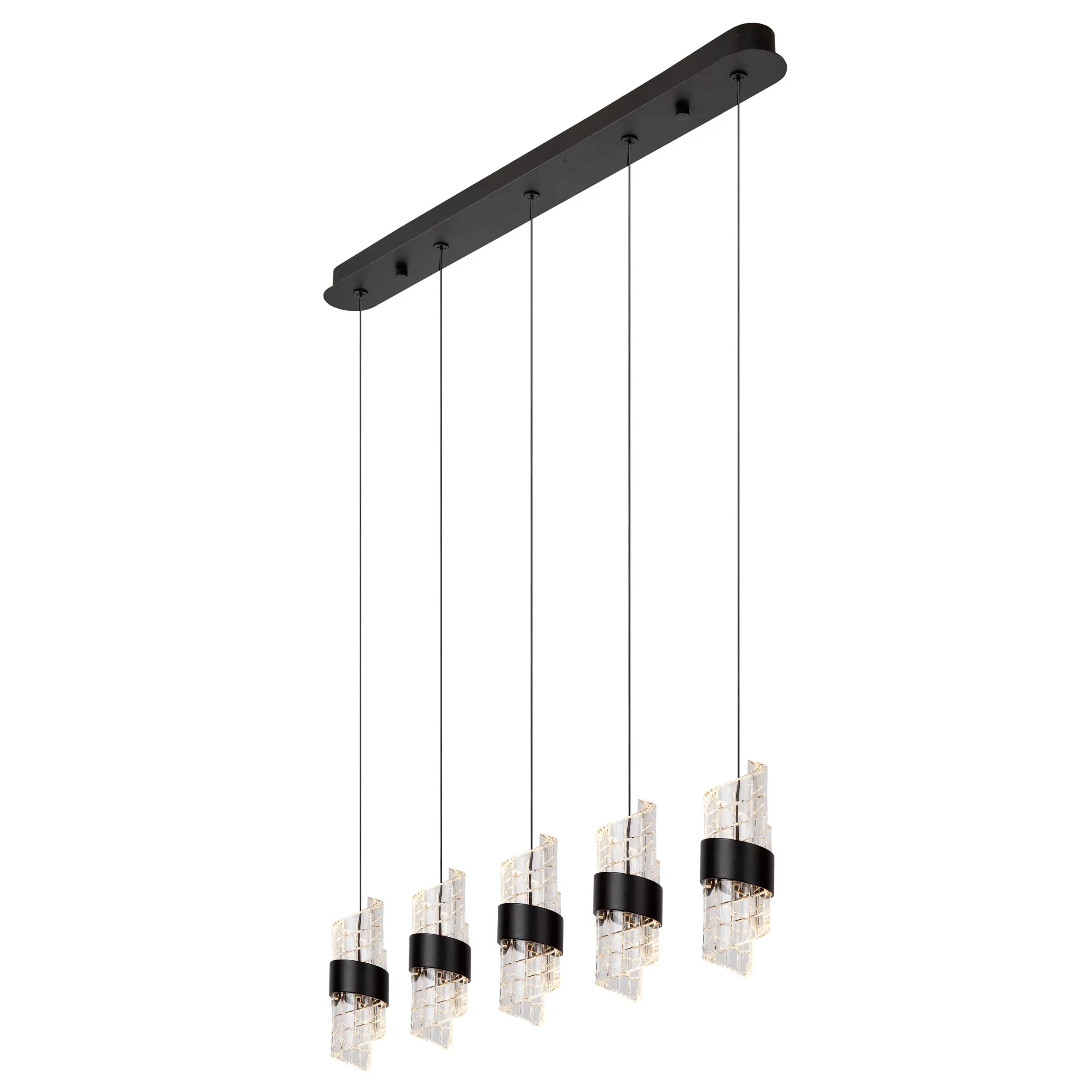 KLIGANDE - Hanglamp - LED Dimb. - 5x7,8W 2700K - Zwart*Lucide Hot