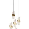 KLIGANDE - Hanglamp - Ø 30 cm - LED Dimb. - 5x8W 2700K - Mat Goud / Messing*Lucide Flash Sale