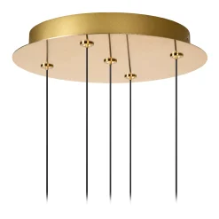 KLIGANDE - Hanglamp - Ø 30 cm - LED Dimb. - 5x8W 2700K - Mat Goud / Messing*Lucide Flash Sale
